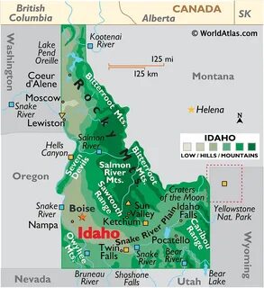 Idaho Maps & Facts - World Atlas