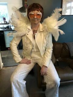 Hand Made One Off Elton John Fancy Dress Costume Cosplay Roc