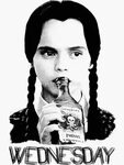 Wednesday Addams The Addams Family Sticker by AfroStudios We