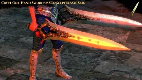 Path of Exile - Crypt One-Hand Sword/Mace/Sceptre/Axe Skin -