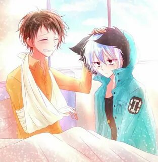 Shirota Mahiru and Kuro - Sleepy Ash Ilustrasi karakter, Ani