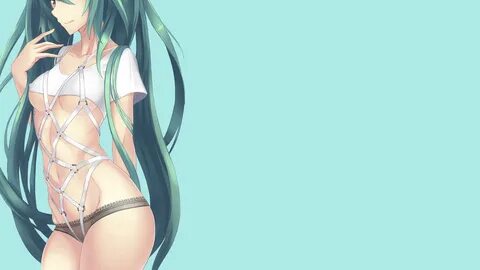 Wallpaper : anime girls, long hair, Hatsune Miku, panties 19