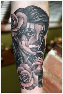 pretty girl clown tattoo design Clown tattoo, Tattoos, Girl 