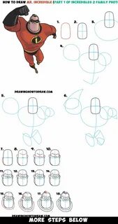 How to Draw Mr. Incredible from The Incredibles 2 (Part 1 of