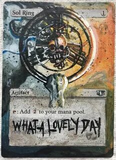 MTG Alter: Sol Ring as Mad Max Mtg altered art, Magic art, M