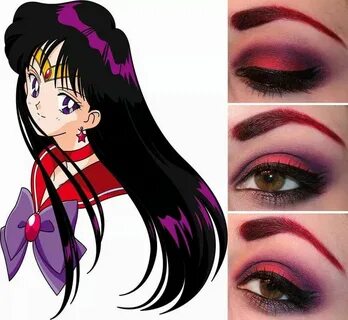 Sailor mars Sailor moon makeup, Sailor mars, Mars makeup
