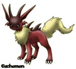 Eeveelution: Lizardeon by Cachomon Pokemon fusion art, Pokem