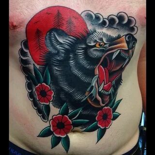 Steve Wood - Auckland Traditional bear tattoo, Bear tattoos,