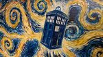Painting Doctor Who's Tardis Van Gogh style - YouTube