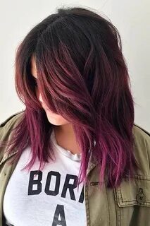 50 Sultry Shades Of Burgundy Hair Burgundy hair, Purple ombr