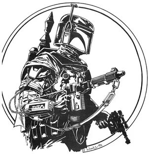 1992 Boba Fett Illustration by Allen Nunis - BattleGrip