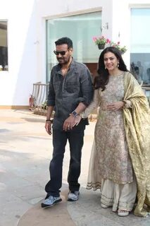 Pictures: Ajay Devgn and Kajol get clicked as they promote '