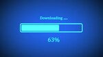 downloading process animation percentage hd 1080: стоковое в