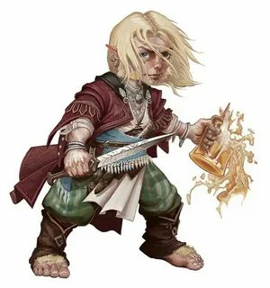 Gnome Bard - Pathfinder PFRPG DND D&D d20 fantasy Dungeons a