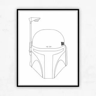 Boba Fett Helmet Drawing at PaintingValley.com Explore colle