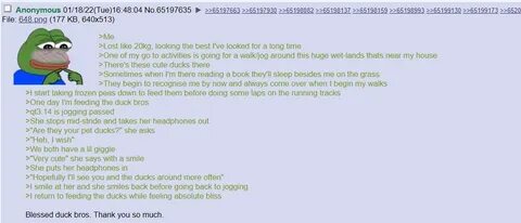 Anon feeds the ducks /r/Greentext Greentext Stories Know You