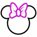 Minnie+Mouse+Head+Silhouette Minnie mouse bow, Mickey mouse 