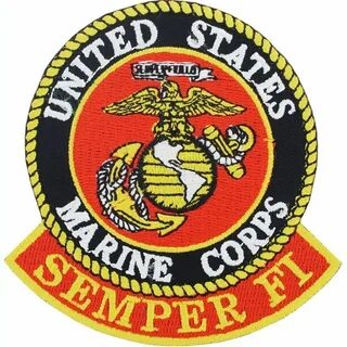 US Marine Corps Semper Fi Logo Patch 3 Inches Patch logo, Us