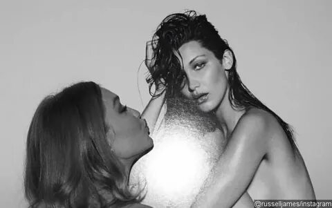 Photo: Gigi Hadid Kisses Sister Bella's Nude Photo for Russe