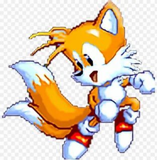 tails sonic sega genesis sprite pixel 90s cute fox - tails t