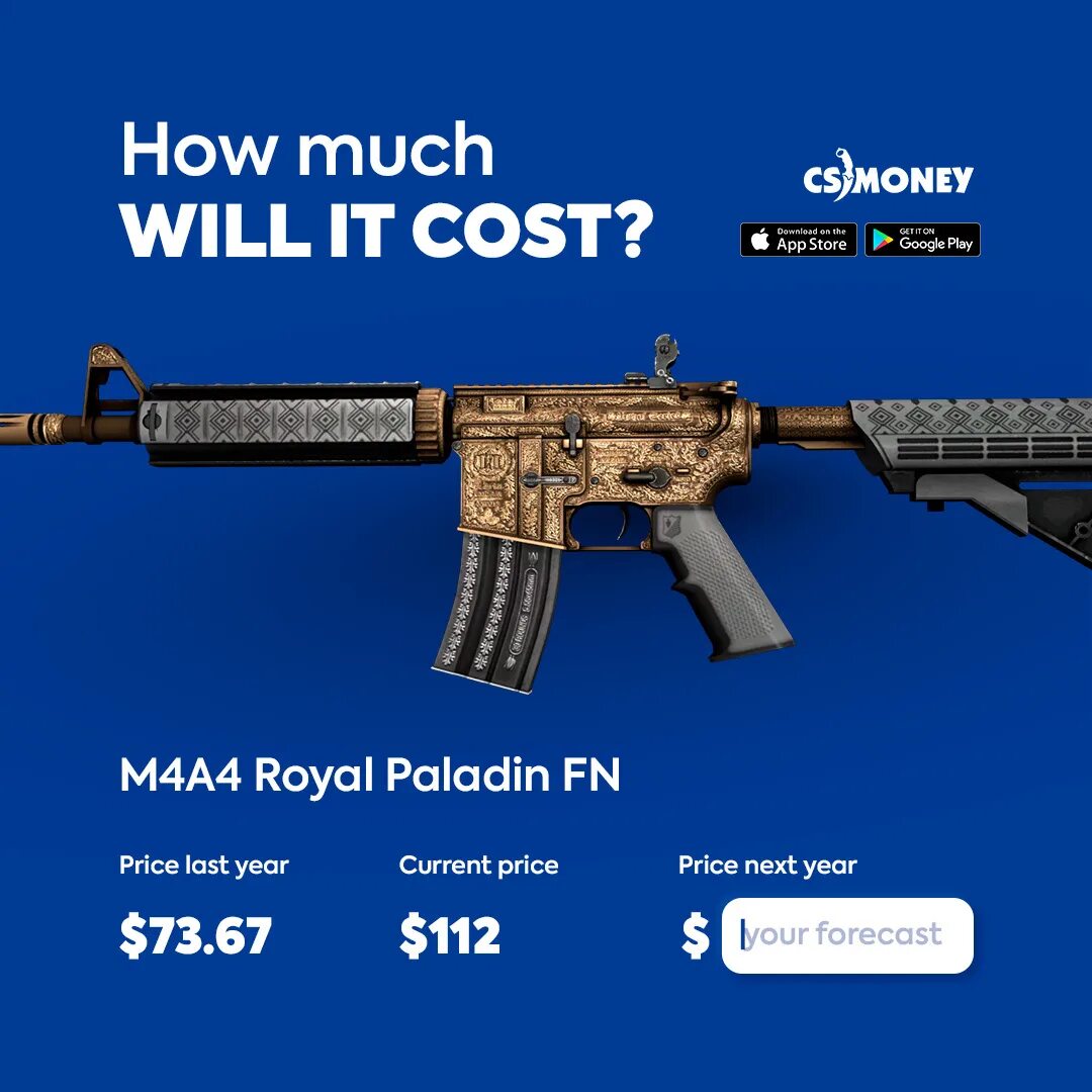 M4a4 royal paladin factory new фото 8