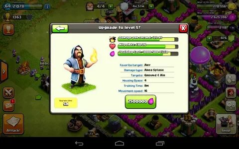 Clash Of Clans Upgrading Level 4 Wizards! - YouTube