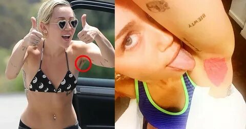 Miley Cyrus Shows Off Pink Armpit Hair in Men's Sneakers