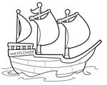 Mayflower Ship Coloring Page Printable