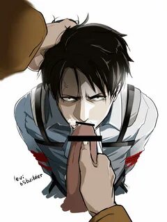 Xbooru - 2boys attack on titan forced oral levi ackerman mal