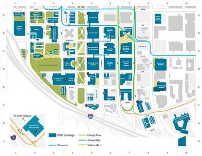 Portland State Campus Map - Map Pasco County