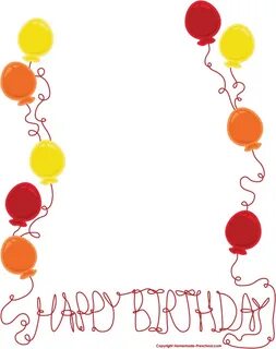 Library of birthday border picture library stock free png fi