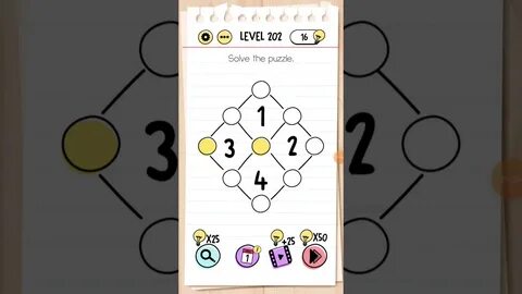 Brain Test : Tricky Puzzles Level 202 Walkthrough Solutions 