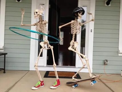 Image result for posing skeletons for halloween Halloween sk