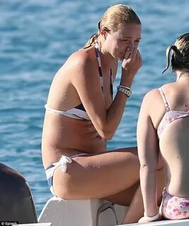 Jodie Kidd displays her enviable bikini body as she holidays