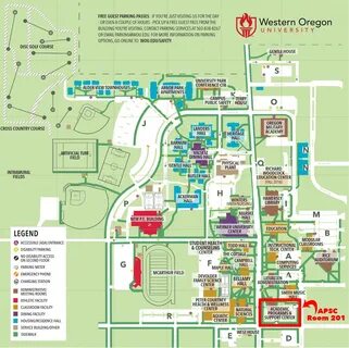 Western Oregon University Campus Map - Wall Of China Map
