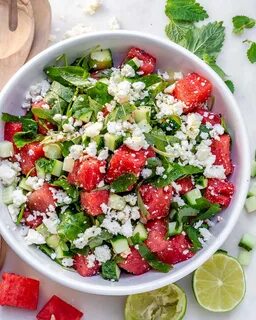 Eat Clean and Hydrate with this Watermelon + Feta Salad - Al
