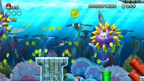 New Super Mario Bros. U - Sparkling Waters-2 - Second Star C