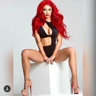 Natalie Eva Marie. Red hair and platform pumps. - Imgur