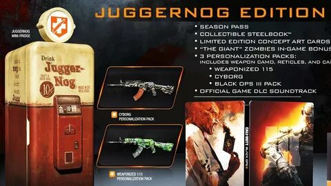 Black Ops 3: 'JUGGERNOG EDITION'! Mini-Fridge, Zombies Map, 