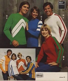 1976-winter-sweaters. I like the colors. 1970s fashion men, 