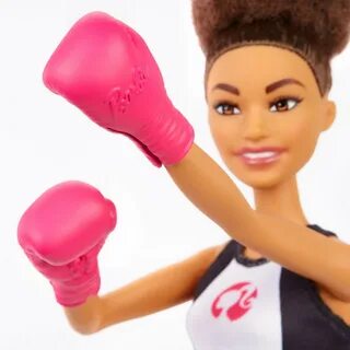 Buy Barbie Boxer Brunette Doll with Boxing Outfit Featuring 