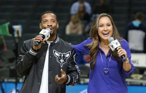 Charlotte Hornets arena co-hosts Jacinda and Fly Ty are the 