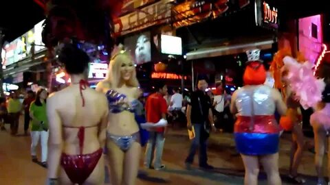 Nightlife at Bangla Road Red Light District, Patong, Phuket,