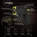 TASER PULSE WITH TWO LIVE CARTRIDGES BLACK AND YELLOW