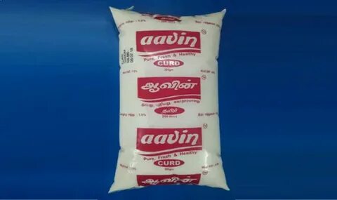 AAVIN 1KG POCKET CURD AAVIN SET CURD AAVIN DAIRY PRODUCTS