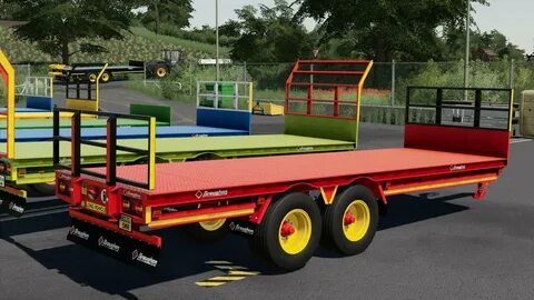 FS19 Broughan 28 Foot Bale Trailer v1.1.0.0 - Farming Simula