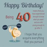 Funny Happy 40Th Birthday Saying - Happy 40th Birthday - Yan