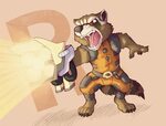 Rawrcket Raccoon - Weasyl