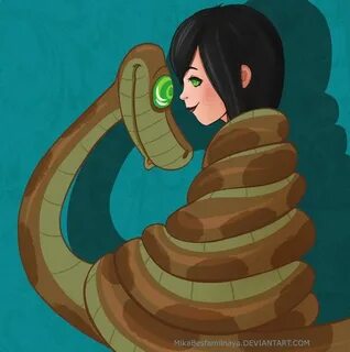 Kaa and Mavis by MikaBesfamilnaya Anime, Jungle book, Disney