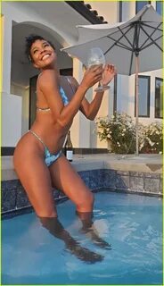 Gabrielle Union Rocks a Bikini for Poolside Photo Shoot by Z